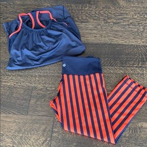 Lululemon Yoga Workout Top and Leggings